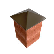 бетонный колпак четырехскатный коричневый